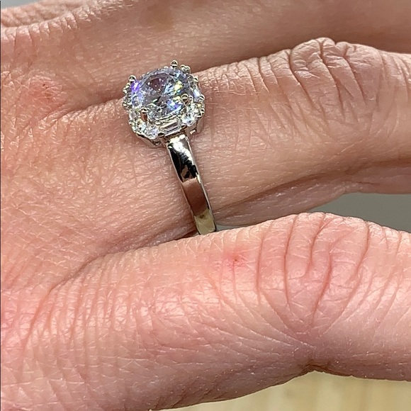 5A CZ Zircon Stone 925 Sterling Silver Wedding - Picture 6 of 8